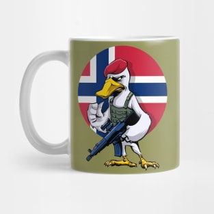 Norway Swan Trooper Cartoon Mug